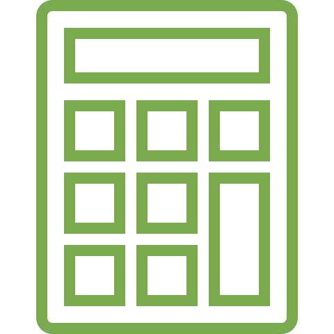 Click the calculator icon to review a comprehensive table that displays the average nutritional values of all your meals in your shopping cart.